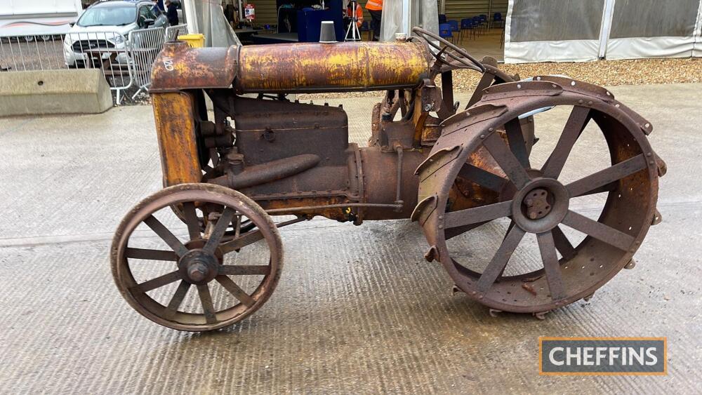 Fordson Model F 4cyl. Petrol/Paraffin Tractor c/w steel wheels & rear ...