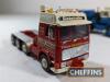 6no. white metal kit-built scale model heavy haulage lorries to include Volvo Heanor, Econofreight Scammell, Parnabys Scammell Contractor, Pickfords D.Tee and Wrekin Roadways Scammell. Some detail parts such as wing mirrors and markers maybe damaged or br - 2