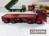 6no. white metal kit-built scale model lorries to include, WCF Scammell tanker, Routeman, Smith & Sons Foden, EDF Renault Magnum, Billy Smart's Circus and Texaco Overt Locke Leyland tanker (ASAM Kits) - 6