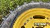 4no. pr. Continental Contract 380/85R46 rear and pr. Continental Contract 320/90R32 front wheels and tyres with John Deere centres - 6