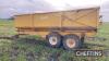 ECE 14tonne tandem axle steel monocoque trailer with sprung axles and hydraulic tailgate on 385/65R22.5 wheels and tyres Serial No. 00079 - 4