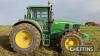 2009 JOHN DEERE 6830 AutoQuad 4wd 40kph TRACTOR Fitted with 900kg front weight, cab and front suspension on Continental 520/85R38 rear and 420/85R28 front wheels and tyres Reg. No. AU59 CMK Serial No. L06830K622575 Hours: 7,744 FDR: 04/09/2009 - 8