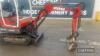 Wacker Neuson 1402RD Mini Digger Ser. No. AA04745 - 5