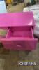 Dressing Table bright pink UNRESERVED LOT - 6