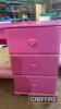 Dressing Table bright pink UNRESERVED LOT - 9