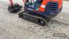 Kubota KX41-2 Mini Digger c/w 3no. buckets Hours: approx 2578 - 12