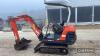 Kubota KX41-2 Mini Digger c/w 3no. buckets Hours: approx 2578 - 13