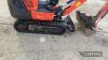 2015 Kubota K008 Mini Digger Hours: approx 2200 Ser. No. 26144 - 7