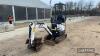 2017 Bobcat E10 Micro Digger c/w 2no. bucket