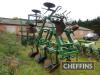 Cousins 6row folding disc ridger, fitted with adjustable front depth wheels, springtines and adjustable rear disc covers, machine comes with top weeder fingers and assorted spare tines - 2