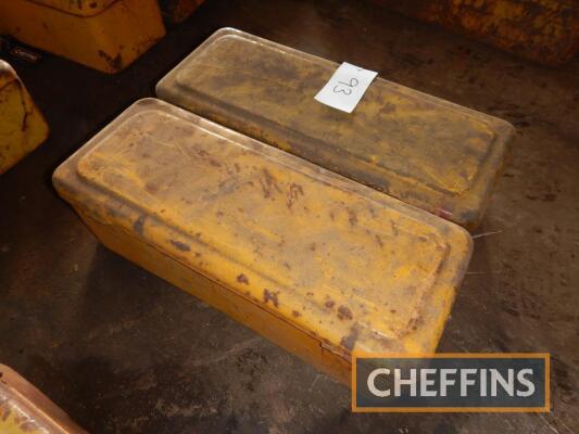 2no. Caterpillar D4 toolboxes