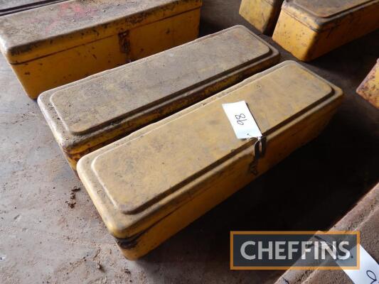 2no. Caterpillar D6/D7 toolboxes