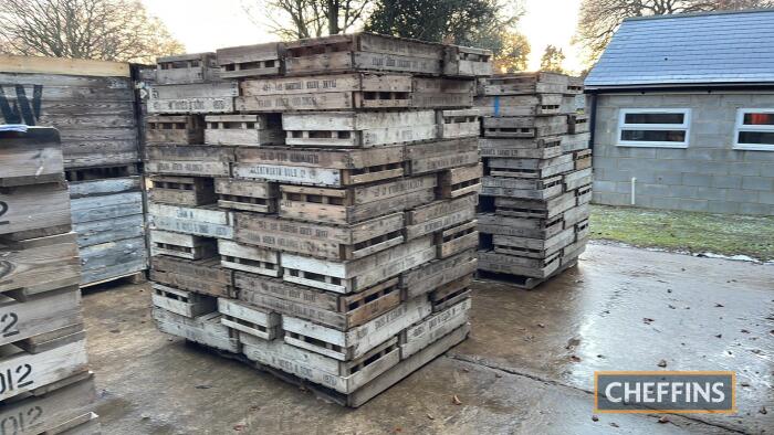 1,000no. wooden chitting trays. Located at Maisdike Yard