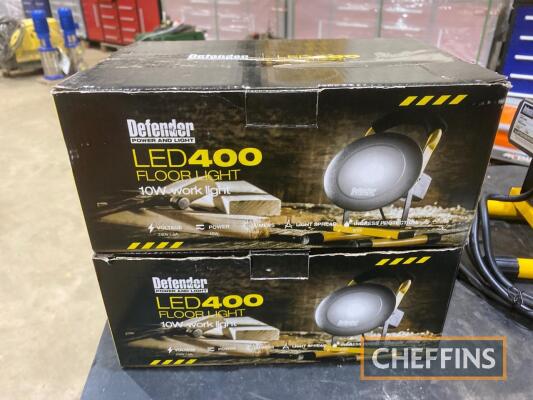 2no. Defender LED 400 Floor Lights UNRESERVED LOT