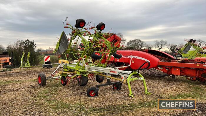 2020 Claas Volto 1300T trailed hydraulic folding 10rotor tedder Serial No. 63101989