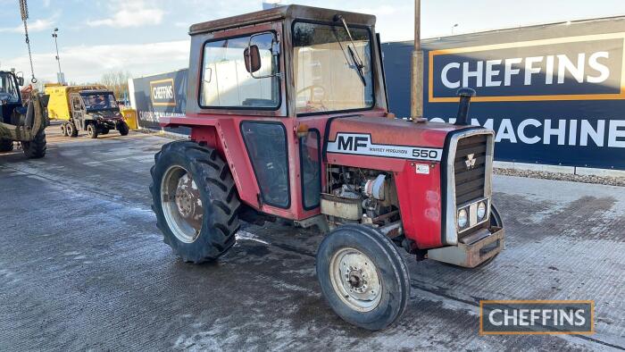 1977 Massey Ferguson 550 3cyl. Diesel Tractor Reg. No. EBT 24S Ser. No. M615739