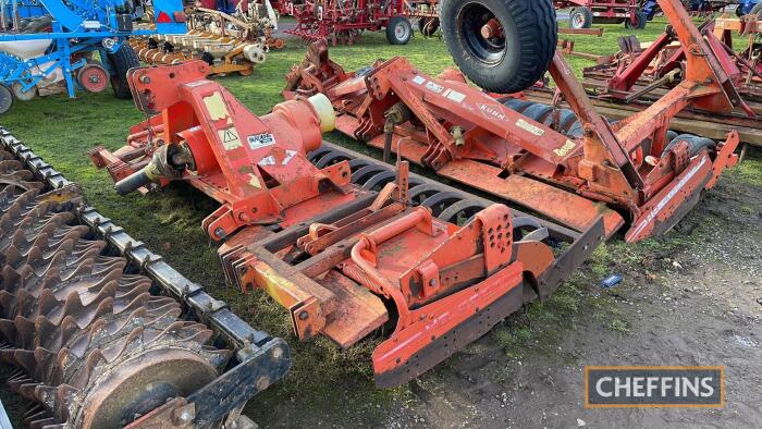 Kuhn 3002 3m Power Harrow c/w flexicoil