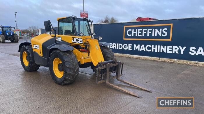 2015 JCB 526-65 Agri Telehandler c/w Manitou headstock Reg. No. MX15 VCZ Ser. No. JCB5ASXMJ01449963