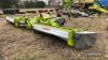 2019 Claas 9400 Disco Duo hydraulic folding rear mounted mower conditioner with 2019 Claas 3200FC Disco mower conditioner with reverse drive hydraulic end flaps and extra rear skids. Can be used as a conventional triple mower set Rear serial No. 6601112