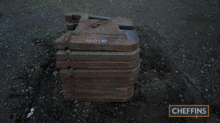 9no. Renault 38kg Tractor Weights