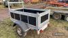 Galvanised 6x3 Car Trailer c/w ladder rack, braked, spare wheel - 8