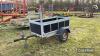 Galvanised 6x3 Car Trailer c/w ladder rack, braked, spare wheel - 9