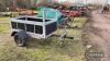 Galvanised 6x3 Car Trailer c/w ladder rack, braked, spare wheel - 3