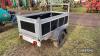 Galvanised 6x3 Car Trailer c/w ladder rack, braked, spare wheel - 5