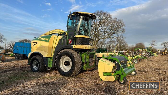 2020 KRONE 1180 BIG X Optimaize 4wd FORAGE HARVESTER Fitted with 2020 Krone EasyFlow 300S grass reel large silent spec cab on hydro bearings, Krone joystick, Premium cab, chop length adjustment from cab, Varistream, HD crop flow, autolube, onboard air co