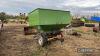 Farm made land drive mounted 1,800kg fertiliser spreader