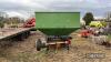 Farm made land drive mounted 1,800kg fertiliser spreader - 2