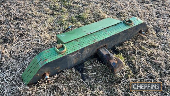 Weight pack to suit a Krone 700 forage harvester