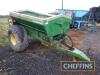 Transpread single axle lime spreader on 22.0/70-20 wheels and tyres c/w manual Serial No. 000117