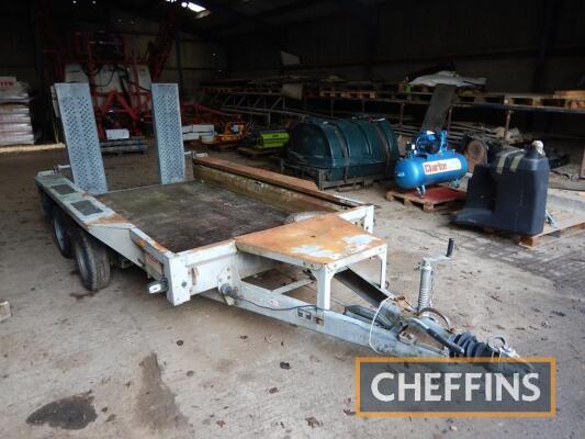 Ifor Williams GX105HD tandem axle plant trailer with rear ramps Serial No. SCK600000C0609355