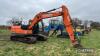 2017 DOOSAN DX140LC-S metal tracked EXCAVATOR Serial No: DHKCEBRAH0001613 Hours: 4,706