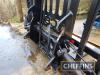 2022 JCB Agri hydraulic folding fork with tine guard (JCB brackets) c/w manual Serial No. B0225032 - 4