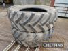 2no. BKT AgriMax RT657 540/65R24 front tyres - 6