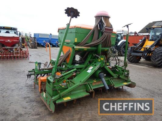 2006 Amazone AD-P 303 Special drill with pre-emergence markers, tramlining kit and P1000 hopper extension mounted on 2006 Amazone KE303-170 power harrow with bout markers and packer roller, 3m c/w pto, control box and manual Drill Serial No. ADP0003126