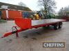 Tandem axle 27ft flat bed trailer on 385/65R22.5 wheels and tyres - 3