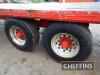 Tandem axle 27ft flat bed trailer on 385/65R22.5 wheels and tyres - 7