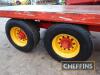 Tandem axle 27ft flat bed trailer on 385/65R22.5 wheels and tyres - 9