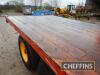 Tandem axle 27ft flat bed trailer on 385/65R22.5 wheels and tyres - 10