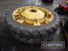 2no. 11.2 - 48 wheels and tyres, John Deere 20/30 series centres - 2