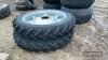 Pr. of 300-95-R46 Case Rowcrop Wheel & Tyres - 2