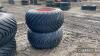 4no. 600/55-26.5 Floatation Wheels & Alliance Tyres 8 Stud Rims to fit Sam sprayer - 5