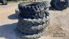 Qty of Tractor Tyres UNRESERVED LOT - 2