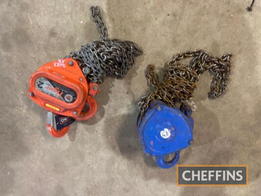 2no. 2ton Chain Hoists