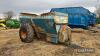 West 2000 Dual Spreader trailed single axle muck spreader (for spares or repair)