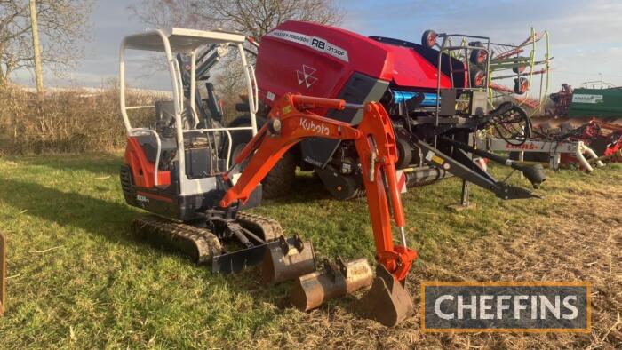 2010 KUBOTA KX36-3 360° RUBBER TRACKED EXCAVATOR Fitted with front dozer blade and offered with 3no. buckets Serial No. 78797 Hours: 3,347 INCLUDED BY KIND PERMISSION