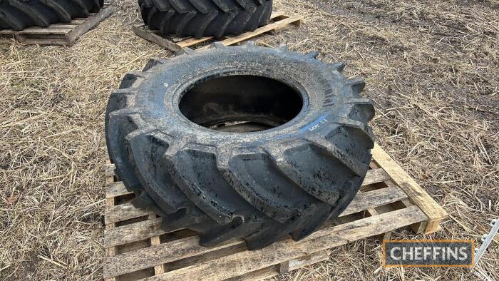 Single 500/70 R24 Continental tyre, unused